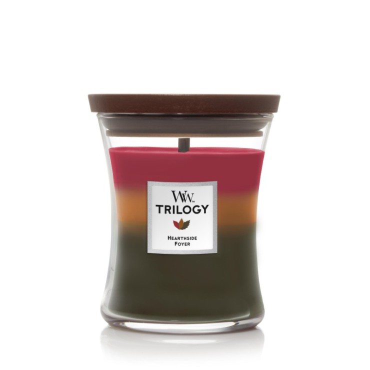 Woodwick Trilogy Hearthside Foyer Wieca Rednia G