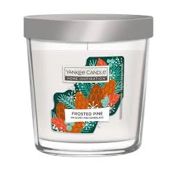 YANKEE CANDLE HOME INSPIRATION  FROSTED PINE ŚWIECA ŚREDNIA.