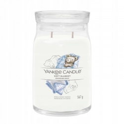 YANKEE CANDLE  SOFT BLANKET DUŻA ŚWIECA ZAPACHOWA 567G