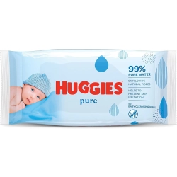 HUGGIES PURE CHUSTECZKI NAWILŻ. DLA DZIECI 56 SZT