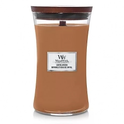 WOODWICK SANTAL MYRRA ŚWIECA TRADYCYJNA SOJOWA 610 G