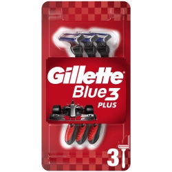 GILLETTE BLUE3 RED MASZYNKI DO GOLENIA 3 SZTUKI